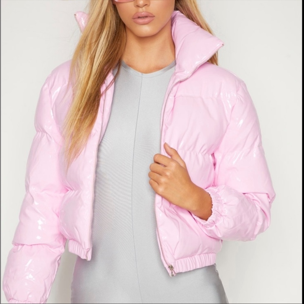 PLT bubblegum vinyl coat